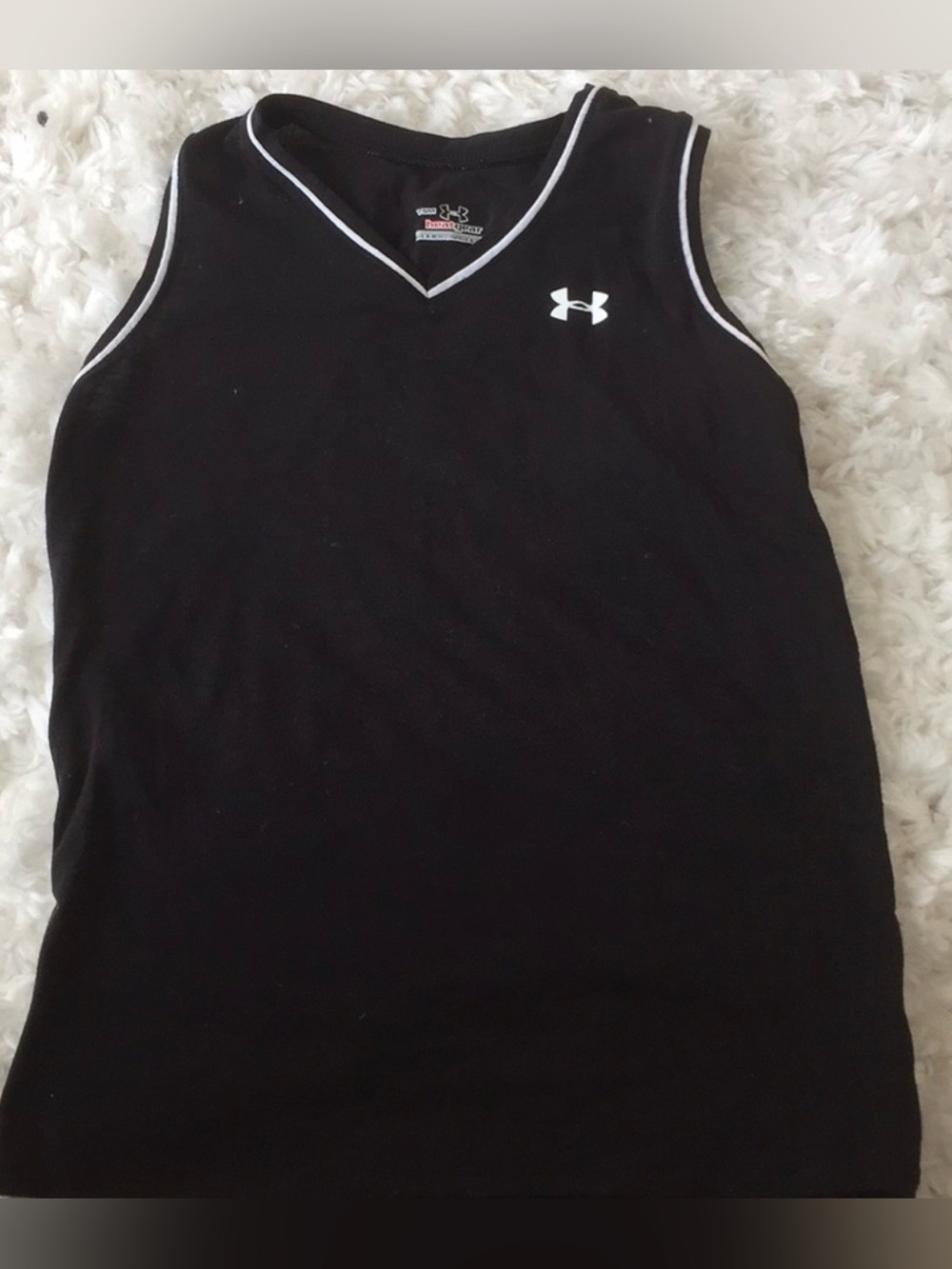 Under Armour Youth Small YSM HeatGear Athletic Tank Top